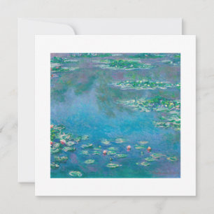 FLAT CARD : "WATERLILIES" BY MONET