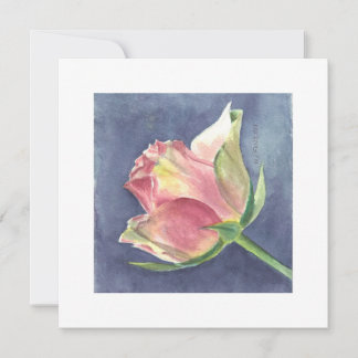 FLAT CARD WITH ROSE
