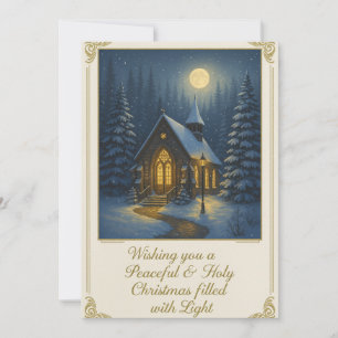 Flat Christmas Greeting Card