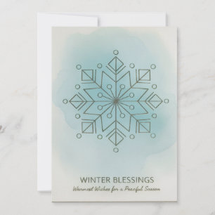 Flat Christmas Greeting Card