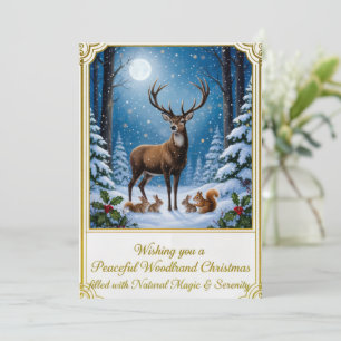 Flat Christmas Greeting Card