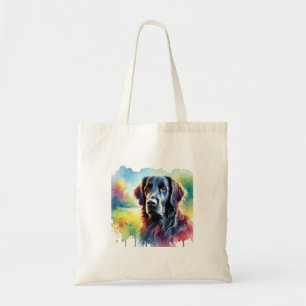 Flat Coated Retriever 030924AREF137 - Watercolor Tote Bag