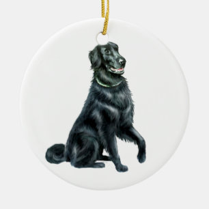 Flat Coated Retriever (A) Ceramic Tree Decoration