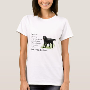 Flat-Coated Retriever Art Print T-Shirt