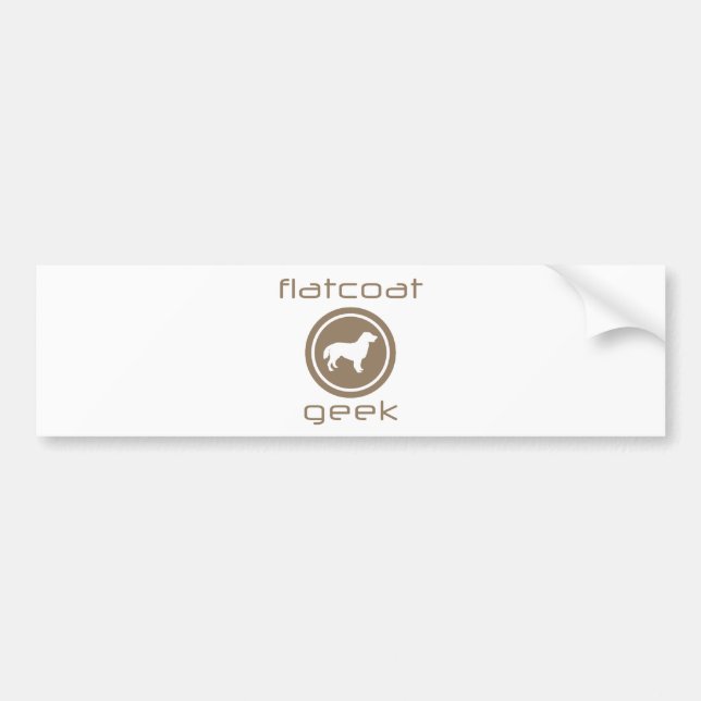 Flat-Coated Retriever Bumper Sticker (Front)
