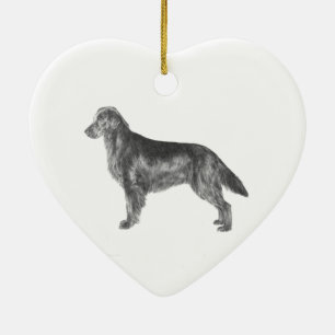 Flat Coated Retriever Ceramic Tree Decoration