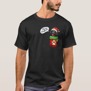 Flat Coated Retriever Christmas Merry Woofmas In P T-Shirt