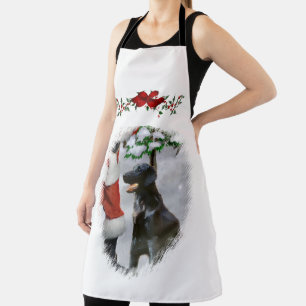 Flat-Coated Retriever Christmas Small Christmas  Apron