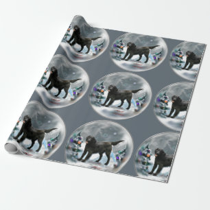 Flat-Coated Retriever Christmas Wrapping Paper