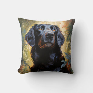 Flat-coated Retriever Cushion