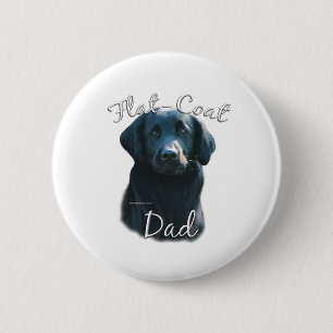 Flat-Coated Retriever Dad 2 6 Cm Round Badge