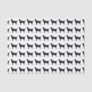 Flat-Coated Retriever Dog Breed Illustration Tissue Paper