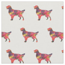 Flat-Coated Retriever Dog Silhouette Tiled - Multi