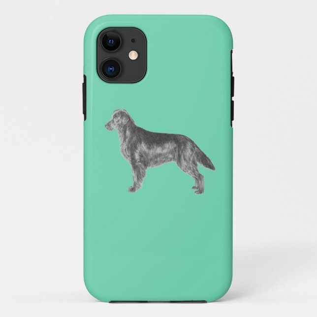 Flat Coated Retriever FCR Case-Mate iPhone Case (Back)