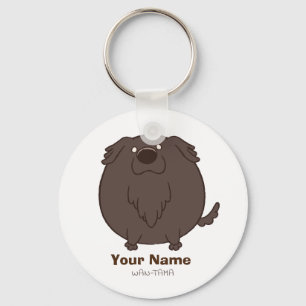 Flat Coated Retriever "Flatama" <Name> Key Ring