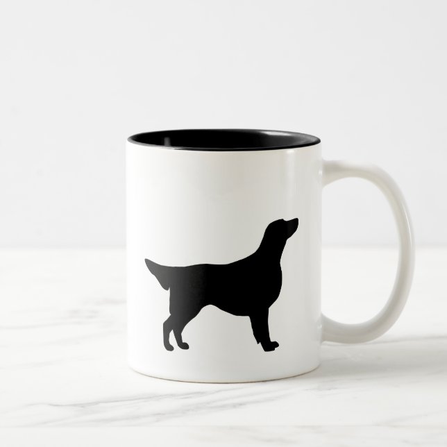 Flat Coated Retriever Gear Two-Tone Coffee Mug (Right)