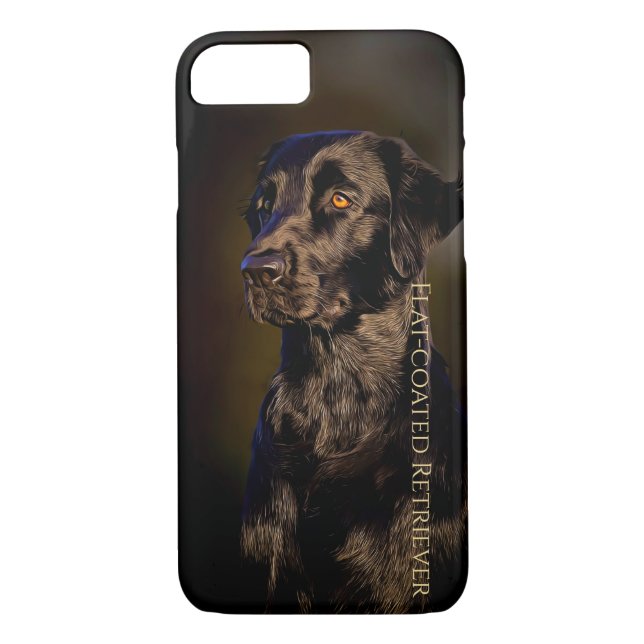 Flat-coated Retriever iPhone / iPad case (Back)