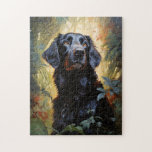 Flat-coated Retriever Jigsaw Puzzle<br><div class="desc">Flat-coated Retriever portrait</div>