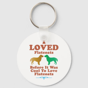 Flat-Coated Retriever Key Ring