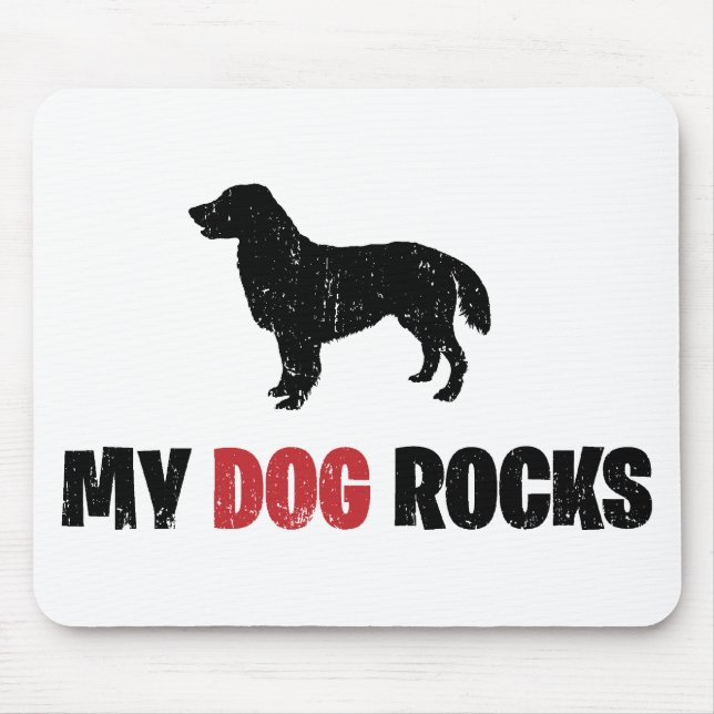 Flat-Coated Retriever Mouse Mat (Front)