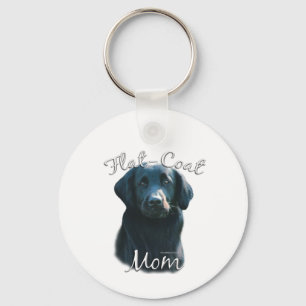Flat-Coated Retriever Mum 2 Key Ring