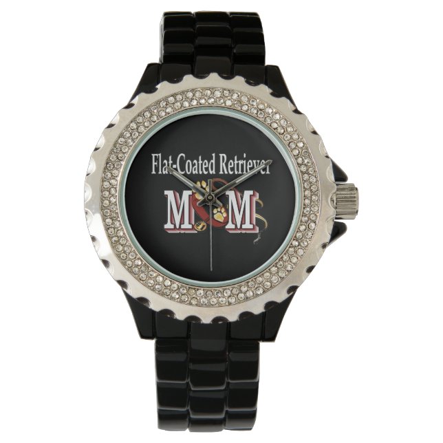 Flat-Coated Retriever Mum Gifts Watch (Front)