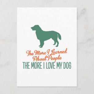 Flat-Coated Retriever Postcard