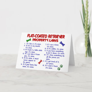 FLAT COATED RETRIEVER Property Laws 2 Card