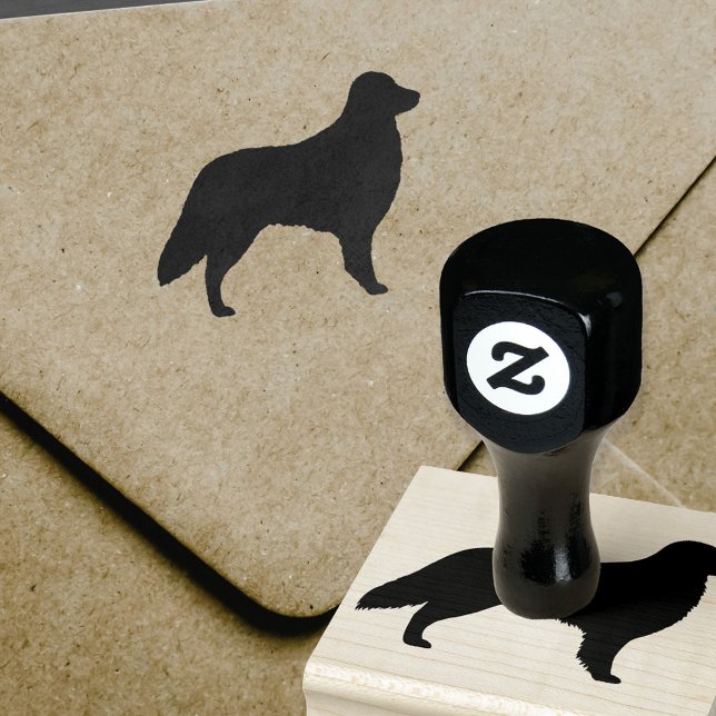 Flat Coated Retriever Silhouette Rubber Stamp (Creator Uploaded)