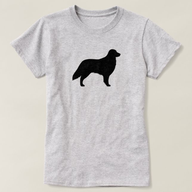 Flat Coated Retriever Silhouette T-Shirt (Design Front)