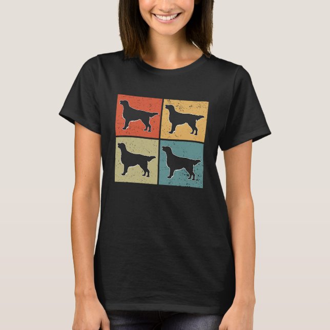 Flat Coated Retriever Vintage  1 T-Shirt (Front)