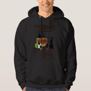 Flat Coated Retrievers And Wine Hoodie