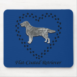 Flat-Coated Retriver Mouse Mat