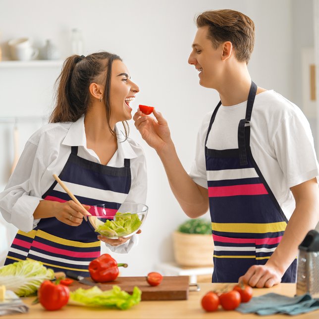 Flat Colour Stripes Apron (Creator Uploaded)