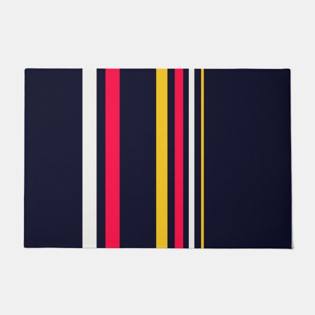 Flat Colour Stripes Doormat