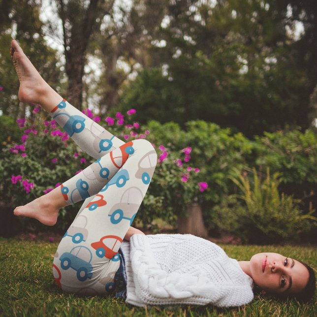 flat cute cars leggings (Creator Uploaded)