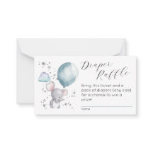 Flat Diaper Raffle Enclosure Card