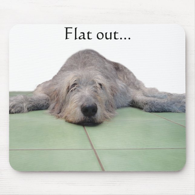 Flat Dog mousepad... Mouse Mat (Front)