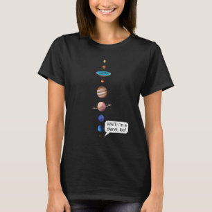 Flat Earth and Never forget Pluto Society Flathert T-Shirt