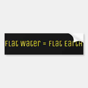 Flat Earth Bumper Sticker
