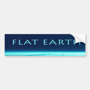 Flat Earth bumper sticker