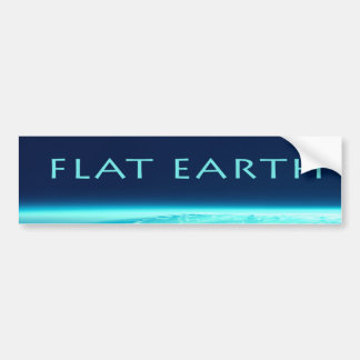 Flat Earth bumper sticker
