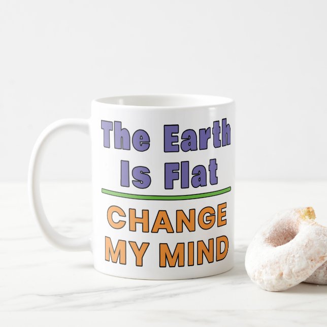 Flat Earth Coffee Mug (With Donut)