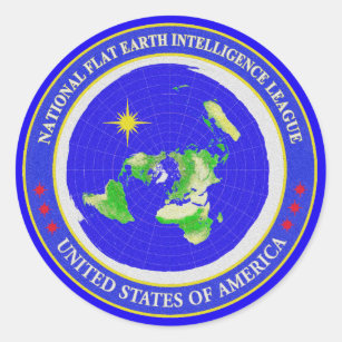 Flat Earth Designs - Intelligence League USA Classic Round Sticker