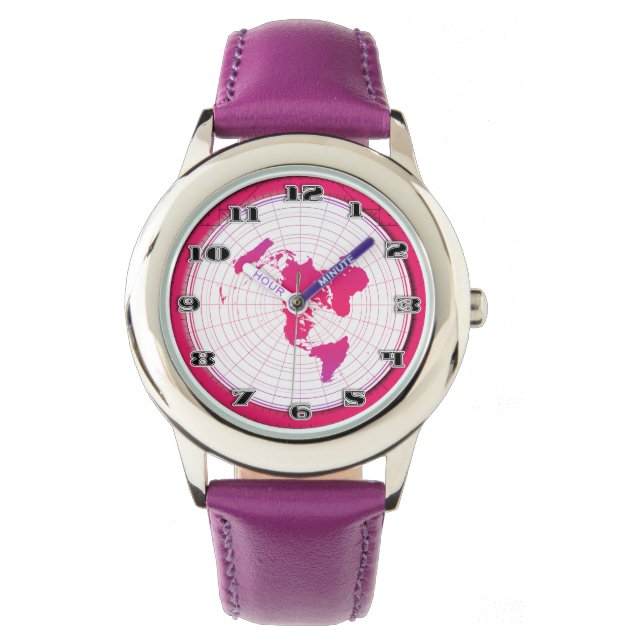 Flat Earth Gleasons Stationary Map of the World Watch (Front)
