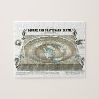 Flat Earth Map Jigsaw Puzzle