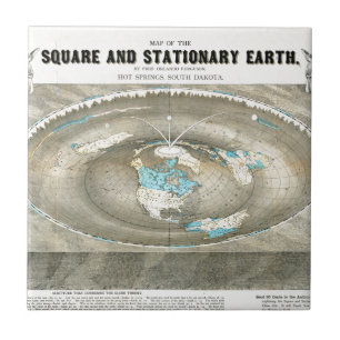 Flat Earth Map Tile