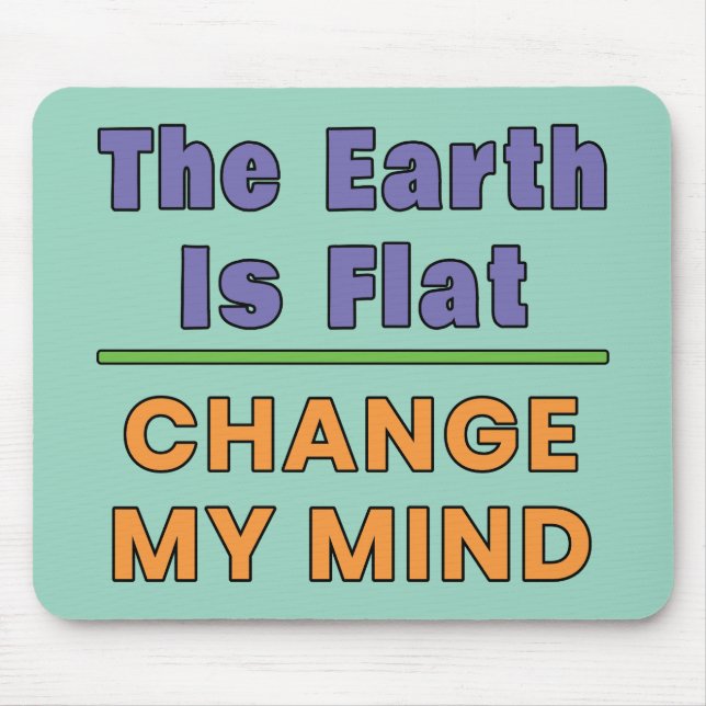 Flat Earth Mouse Mat (Front)