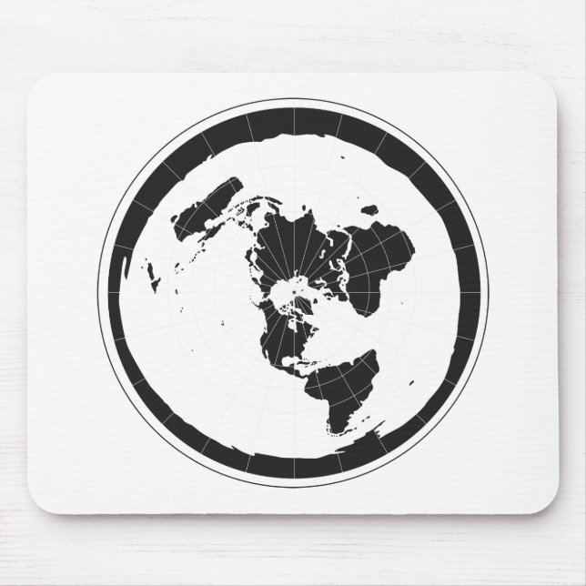 Flat Earth Mousepad (Front)