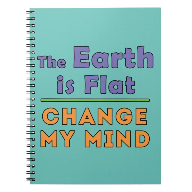 Flat Earth     Notebook (Front)